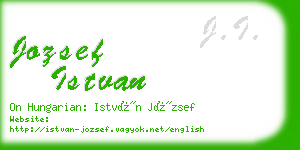 jozsef istvan business card